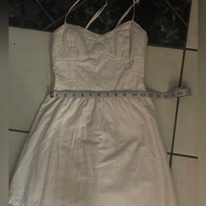 Bustier Eyelet mini dress